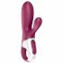 Satisfyer Coniglio Caldo - vibratore riscaldante intelligente con stimolatore clitorideo (rosso) 