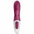 Satisfyer Coniglio Caldo - vibratore riscaldante intelligente con stimolatore clitorideo (rosso) 