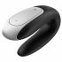 Vibratore di Coppia Satisfyer Double Fun - Impermeabile e Controllabile tramite App e Telecomando Senza Fili (Nero) 