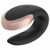 Satisfyer Double Love - vibratore di coppia impermeabile, ricaricabile e controllabile tramite app (nero) 