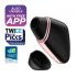 Satisfyer Love Triangle - Stimolatore clitorideo a onde d'aria intelligente (nero) 