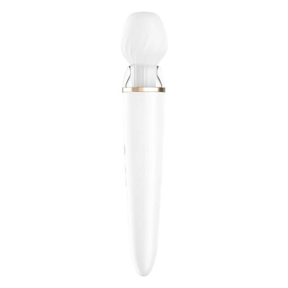 Satisfyer Doppio Bacchetta Magica - vibratore massaggiante ricaricabile intelligente (bianco) 