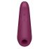 Satisfyer Curvy 1+ - Stimolatore Clitorideo Intelligente a Onde d'Aria Impermeabile (Rosso) 