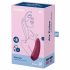 Satisfyer Curvy 1+ - Stimolatore Clitorideo Intelligente a Onde d'Aria Impermeabile (Rosso) 