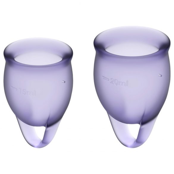 Satisfyer Feel Confident - Set Coppette Mestruali (Viola) - 2pz