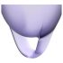 Satisfyer Feel Confident - set di coppette mestruali (viola) - 2 pezzi