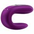 Vibratore di coppia impermeabile e wireless Satisfyer Double Fun con App - Viola 