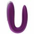 Vibratore di coppia impermeabile e wireless Satisfyer Double Fun con App - Viola 