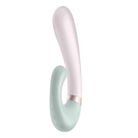 Satisfyer Onda di Calore - vibratore intelligente con funzione riscaldante e braccio stimolante (menta) 