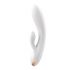 Vibratore Satisfyer Double Flex con Doppia Stimolazione Clitoride e G-punto - Controllabile via Smartphone (Bianco) 