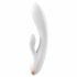 Vibratore Satisfyer Double Flex con Doppia Stimolazione Clitoride e G-punto - Controllabile via Smartphone (Bianco) 