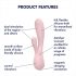 Satisfyer Mono Flex - vibratore intelligente impermeabile (rosa chiaro)