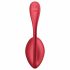 Satisfyer Shiny Petal - uovo vibrante con telecomando (rosso)