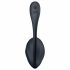 Satisfyer Ribbed Petal - uovo vibrante con telecomando (nero)