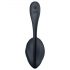 Satisfyer Ribbed Petal - ovetto vibrante con telecomando (nero)