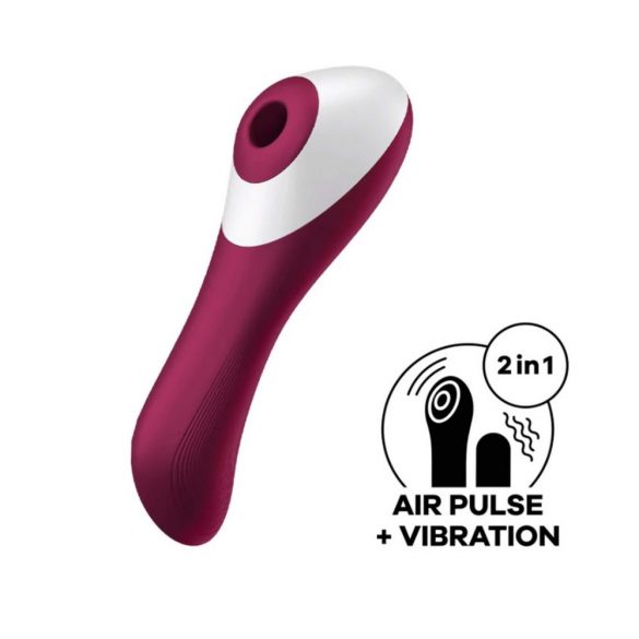 Satisfyer Dual Crush - Vibratore ricaricabile per clitoride e punto G (rosso) 