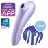 Satisfyer Dual Pleasure - vibratore intelligente a onde d'aria 2 in 1 (viola)