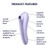 Satisfyer Dual Pleasure - vibratore intelligente a onde d'aria 2 in 1 (viola)