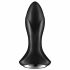 Vibratore anale nero rotante con perle e ricaricabile Satisfyer Rotator Plug 1 