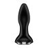 Satisfyer Rotator Plug 2 - Vibratore anale rotante con perline, ricaricabile (nero) 