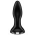 Satisfyer Rotator Plug 2 - vibratore anale nero con perline ricaricabile