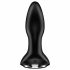 Satisfyer Rotator Plug 2 - Vibratore anale rotante con perline, ricaricabile (nero) 