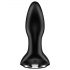 Satisfyer Rotator Plug 2 - vibratore anale nero con perline ricaricabile