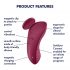Satisfyer Sexy Secret - Vibratore Ricaricabile Impermeabile per Clitoride (Bordeaux)