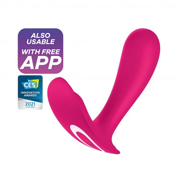 Satisfyer Top Secret - Vibratore intelligente bimotore (rosa) 