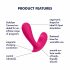 Satisfyer Top Secret - Vibratore intelligente bimotore (rosa) 