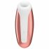 Satisfyer Love Breeze - Vibratore per clitoride ricaricabile e impermeabile (color pesca) 