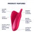 Satisfyer High Fly - vibratore clitorideo impermeabile ricaricabile (magenta)