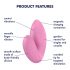 Satisfyer Rivoluzione dell'Amore - vibratore da dito ricaricabile e impermeabile (rosa) 