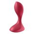 Amore Anale Satisfyer - Vibratore anale ricaricabile e impermeabile (rosso) 