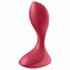 Amore Anale Satisfyer - Vibratore anale ricaricabile e impermeabile (rosso) 