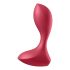 Amore Anale Satisfyer - Vibratore anale ricaricabile e impermeabile (rosso) 