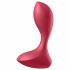 Amore Anale Satisfyer - Vibratore anale ricaricabile e impermeabile (rosso) 