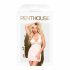 Penthouse Dolce & Piccante - Camiciola Trasparente con Pizzo e Perizoma (Rosa)  - L/XL