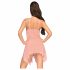 Babydoll e tanga Penthouse con Pizzo a Motivo Floreale (rosa) 