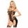 Penthouse Bomb Squad - audace set body in rete (nero) - XL