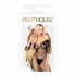 Overall Trasparente con Pizzo e Apertura Intima - Penthouse High Profile  - XL