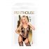 Bodystocking in Pizzo Con Aperture E Calze a Rete Integrate (nero) - Penthouse Love Bud 