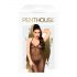 / Penthouse Love on Fire - tuta sexy trasparente scintillante con perizoma (nero)