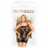 Abito in rete trasparente e intricato "Penthouse Above & Beyond" (nero)  - XL