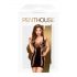 Penthouse Juicy Poison - mini abito nero con cinturini sensuali