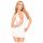 Abito Minidress Scollato e Tanga Coordinato "Penthouse Earth-shaker" (bianco)  - M/L