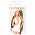 Abito Minidress Scollato e Tanga Coordinato "Penthouse Earth-shaker" (bianco)  - M/L