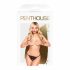 Tanga in pizzo trasparente con fiocchi aperti - Penthouse Hot Getaway (nero) 