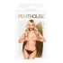 Tanga in pizzo trasparente con fiocchi aperti - Penthouse Hot Getaway (nero)  - L/XL