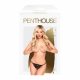 Tanga in pizzo trasparente con fiocchi aperti - Penthouse Hot Getaway (nero)  - L/XL